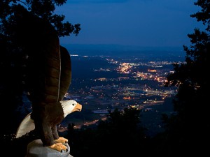 Overlooking Pigeon Forge from An Eagle's View rental cabin