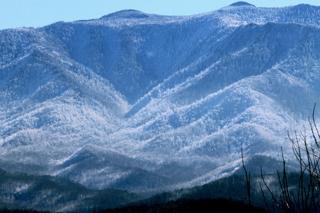 Smoky Mountains with fresh snow cover