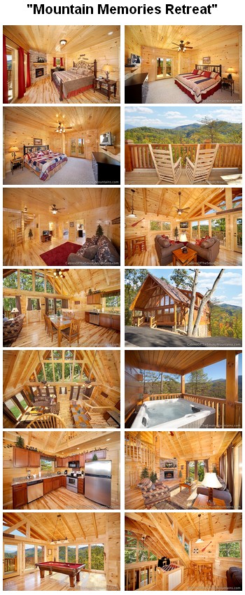 Mountain Memories Retreat cabin. CLICK HERE to book and for images, amenities and availability