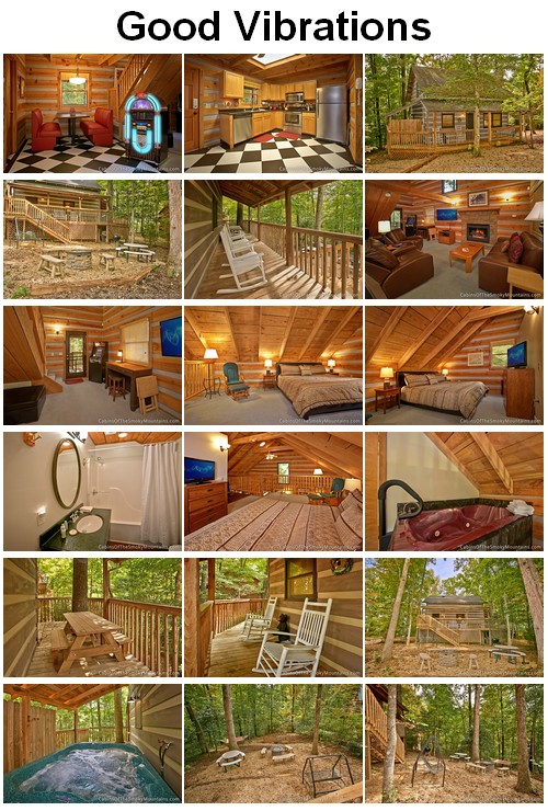 Good Vibrations cabin. CLICK HERE to book and for images, amenities and availability
