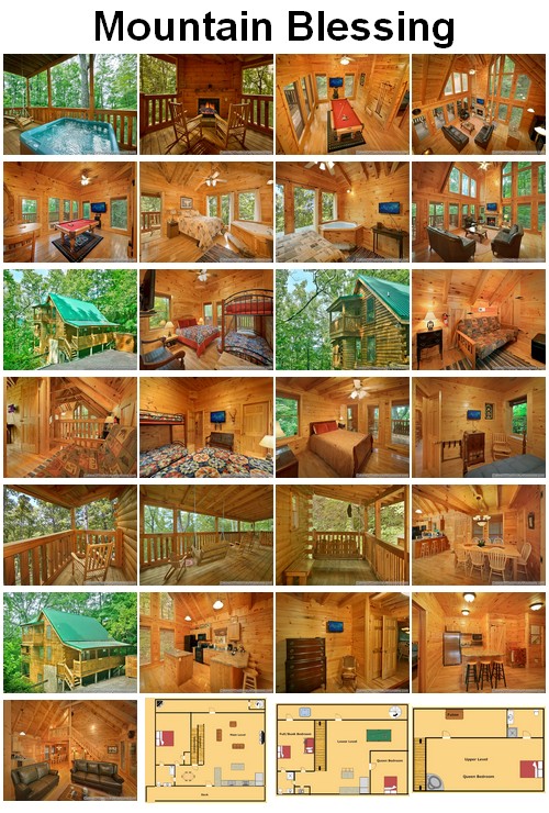 Mountain Blessing cabin. CLICK HERE to book and for images, amenities and availability