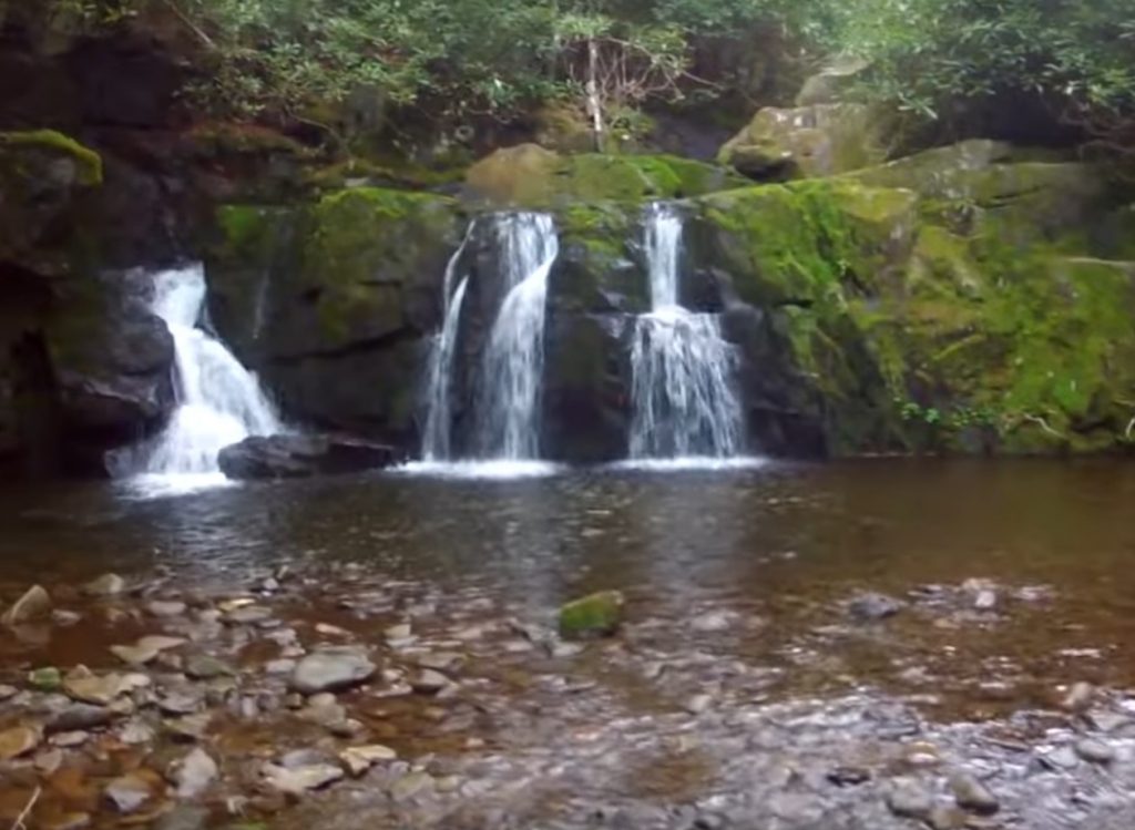 Indian Flats Falls in Great Smoky Mountains National Park